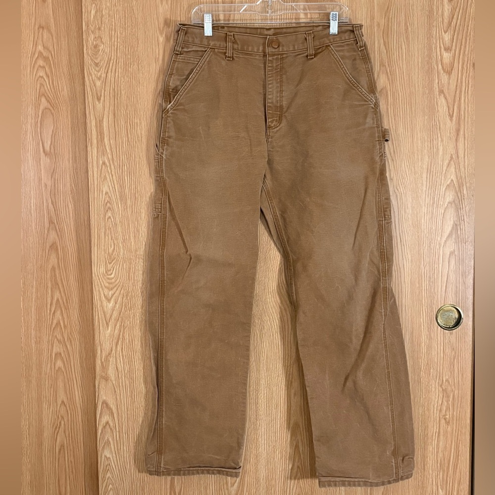 Carhartt Men's FR Brown Heavy Denim Fire Resistant Work Jeans - Picture 1 of 4